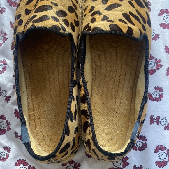 Soludos Original Leopard Espadrille Flat Shoes Size 9 - Picture 7 of 10